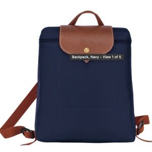 Longchamp Navy Blue Backpack